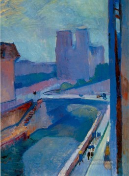 抽象的かつ装飾的 Painting - Notre Dame une fin d apres midi 午後遅くのノートルダムの眺め 1902130Kb フォーヴィスム